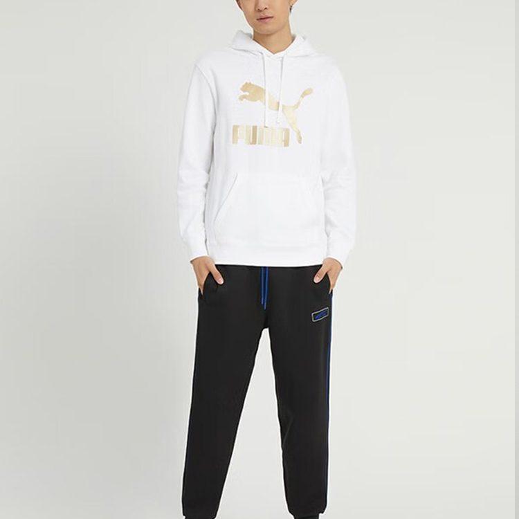 PUMA Sweatshirts Men's White Hooded Moderate Regular 537678-02