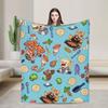 Супер Мягкое Вкусное в Подземельях Марсиль и Сенси Плед Премиум Фланелевое Постельное одеяло Уютные Пушистые Пледы Все Сезоны