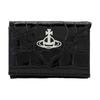 VIVIENNE WESTWOOD Кошелек-конверт из тисненой под крокодила кожи Мини-кошелек Женский кошелек Черный 1220951194-013