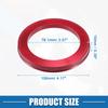 UXCELL 4pcs OD 72.6mm 73.1mm to ID 57.1mm 60.1mm 67.1mm 65.1mm Car Tire Centering Hub Centric Rings Wheel Bore Center Red