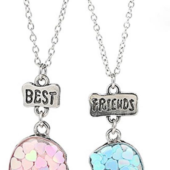 2 шт. Парные ожерелья Блестящие Ожерелья Браслеты Ювелирные изделия Подарки