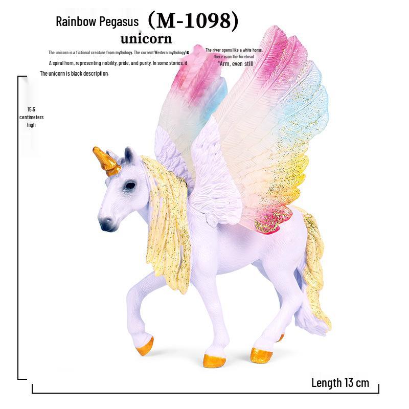 European Mythology Legend Pegasus Unicorn Toy Model for Kids