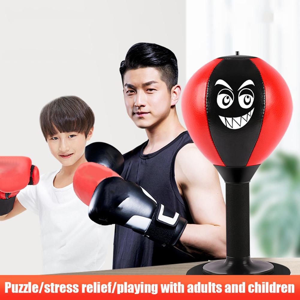 Stress Relief Punching Suction Cup Base Reflex Training Ball Spring Foam Set Easy Installation Inflatable for Fitness Equipment