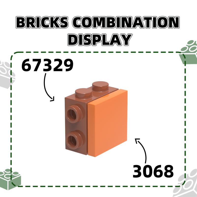 Non-Toxic 73Pcs/Lot 87087 4 Sides 4 Holes Building Blocks Moc Accessories Compatible With Bricks Diy Children Toy Gift