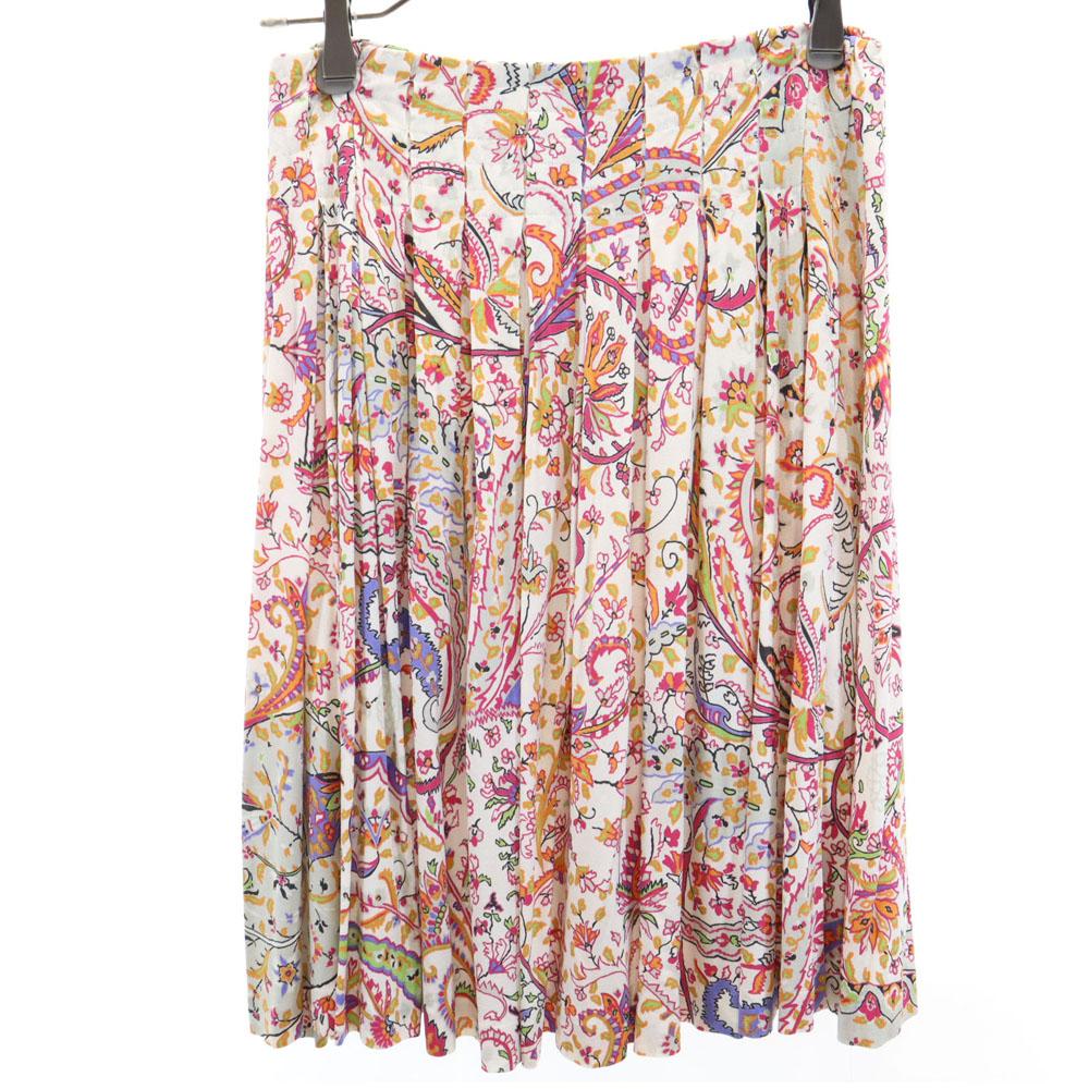 Etro Сделано в Италии Общая ручка Миди длина Плиссированная юбка Резинка на талии Женщины Б/у