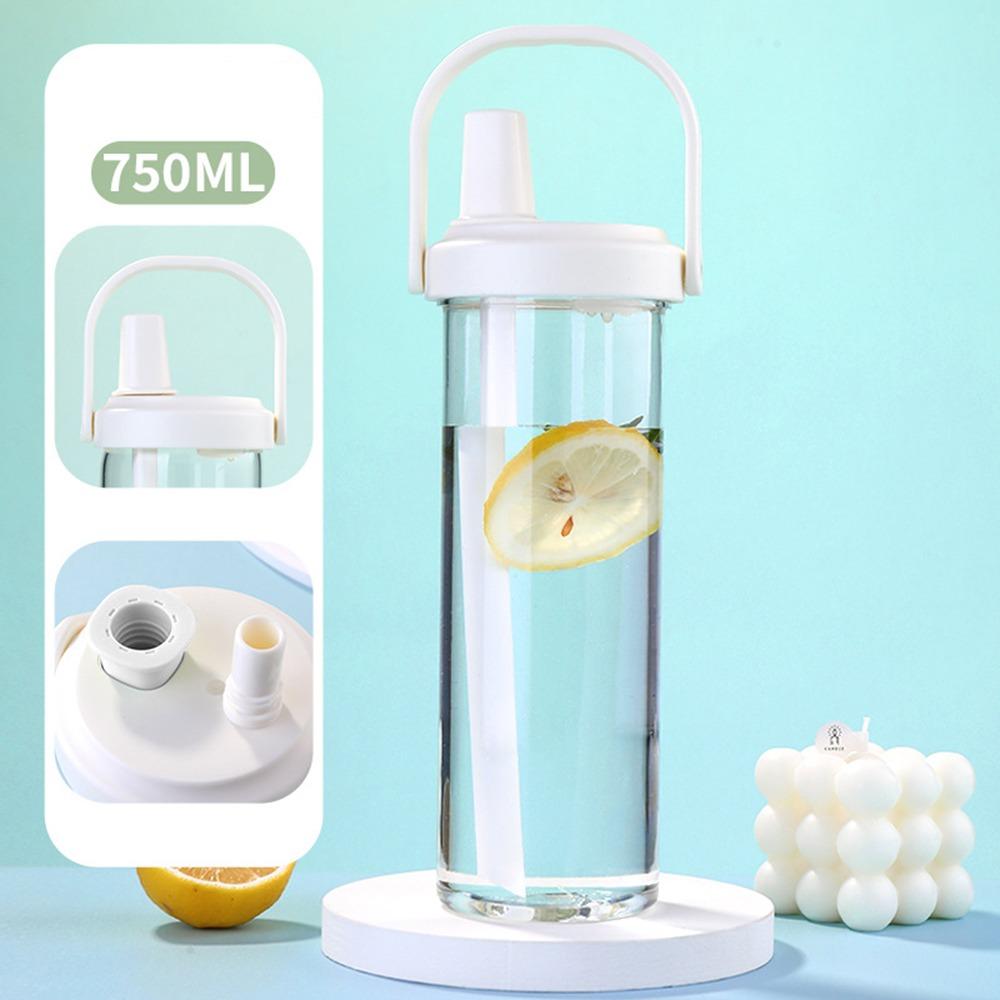 Plastic Pearl Milk Tea Straw Cup Straigh Drinking Drink Cup Portable Water Cup Student