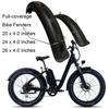 20x4.0 20x5.0 Fat Tire Fender E-bike 20inch Snowboard Electric Bicycle Mudguard Wing Plastic Sturdy Durable Mud