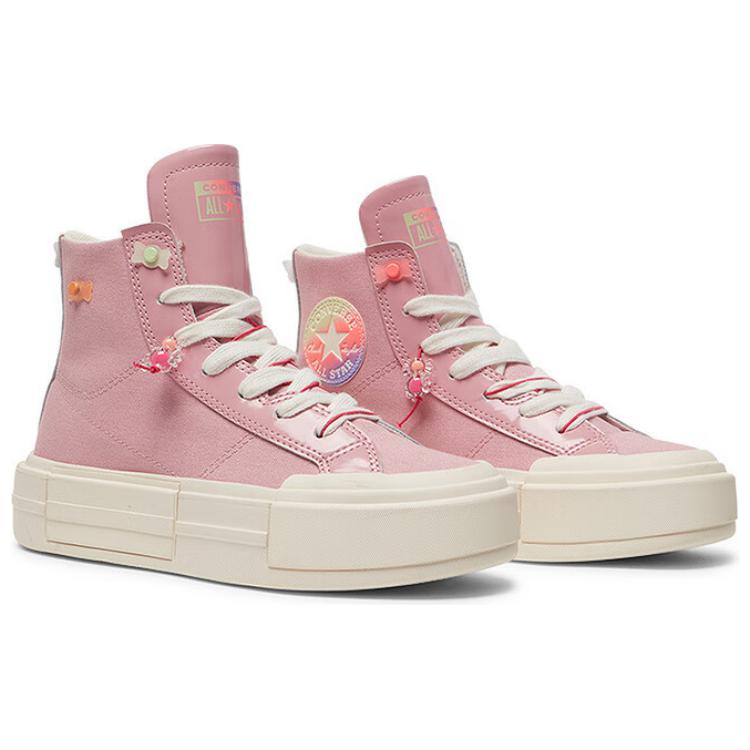 Converse CHUCK TAYLOR модные и универсальные высокие парусиновые кеды, подходящие как мужчинам, так и женщинам, розового цвета