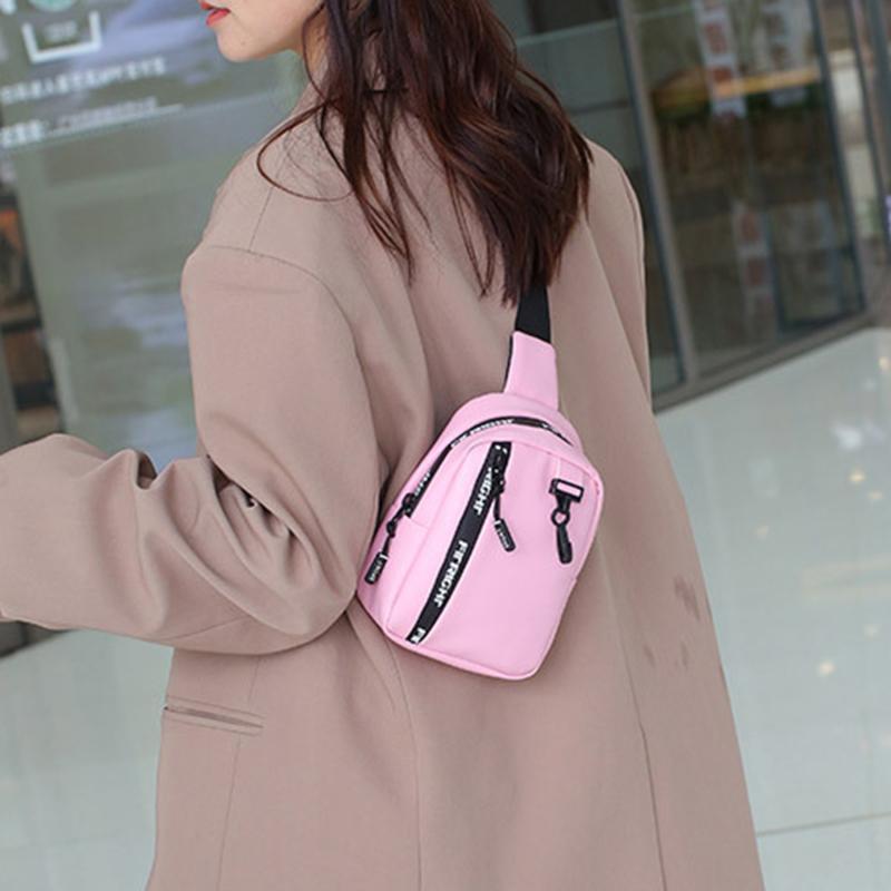 Женская нагрудная сумка, простая модная яркая цветная сумка через плечо, повседневная байкерская сумка с широким плечевым ремнем