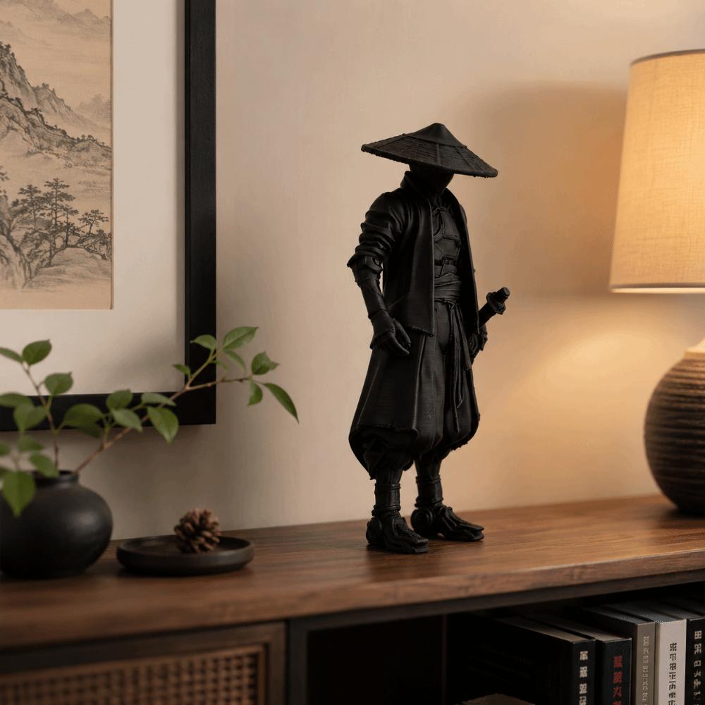 Decorative Model 3D Printed Warrior Ornament Creative Samurai Ornaments Desk Decoration Gift