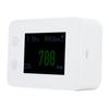 2.8in Air Quality Detector Infrared Induction Digital CO2 PM2.5 Tester USB Charging White
