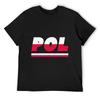 POL Poland Polish ISO Code 3166 T-Shirt Vintage Graphic Tee Anime Figures Plain Plain White T Shirts Men