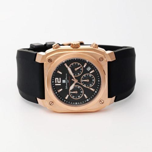 Мужские часы-хронограф Salvatore Marra, деловые аналоговые кварцевые часы, черные с крестом, PGBK