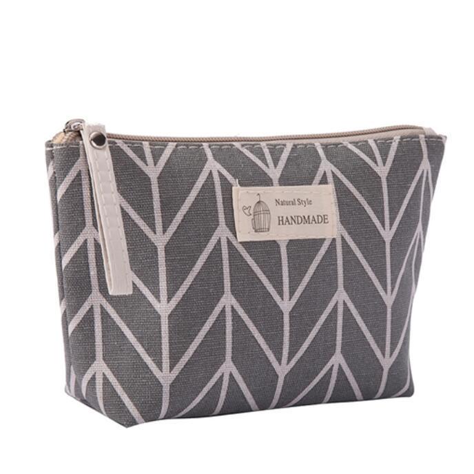 Women Cosmetic Bags Ladies Zipper Makeup Bag Canvas Phone Coin Handbag Travel Organizer Bag Pouch