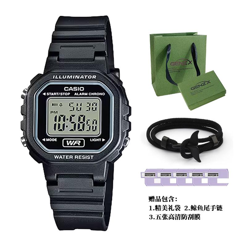 Casio Женские цифровые часы серии BLACK LA-20WH-1A LA-20WH-1A