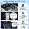 4 в 1 Carplay Ai Box Android Auto Беспроводной адаптер Carplay Car Multimedia Player Поддержка YouTube Netflix Car Streaming