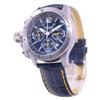 SEALANE Men's SE47-LBL (SE47 Series Quartz Men's Sun Flame) Round Watch Navy *Yellow Stitch