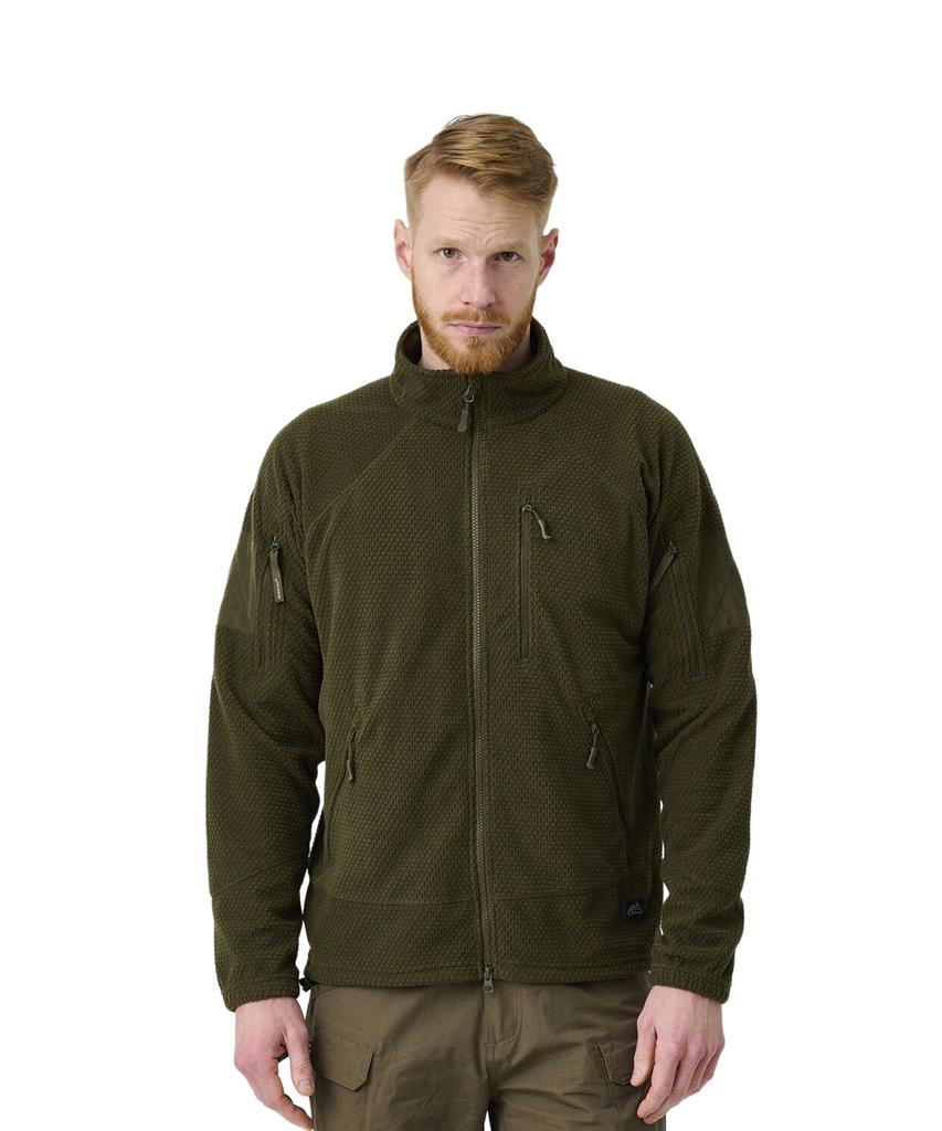 Тактическая флисовая куртка Helikontex Alpha Оливково-зеленая