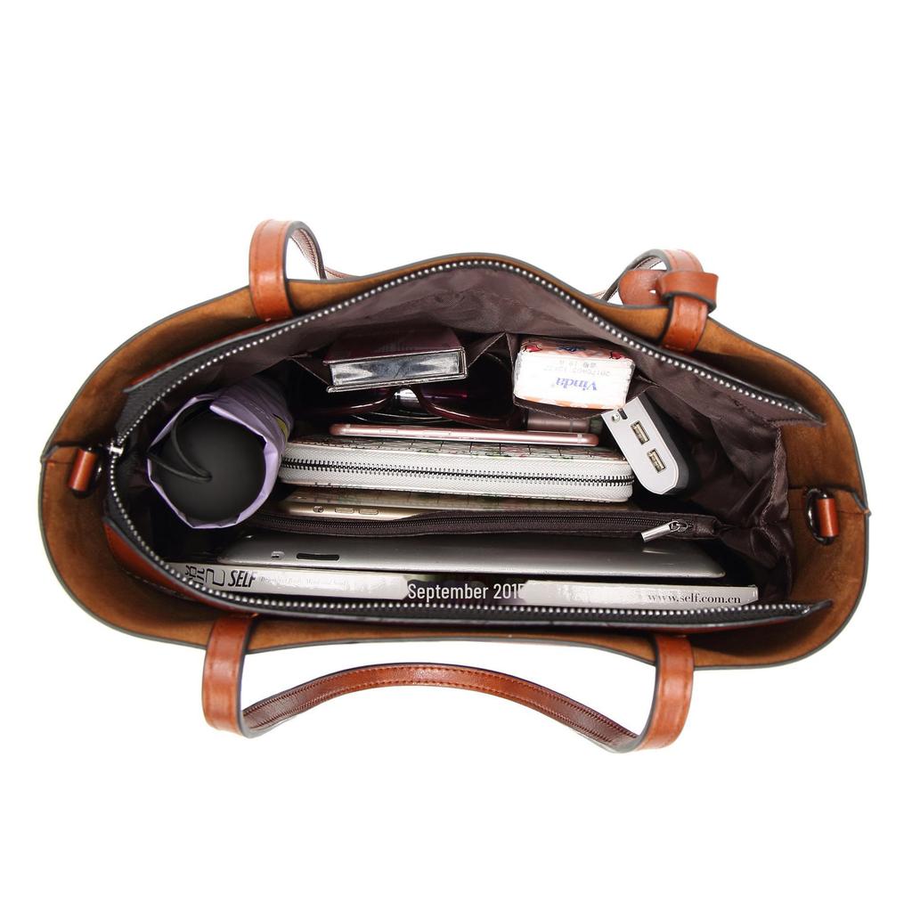 Женская кожаная модная сумка - европейский и американский стиль, сумка через плечо и сумка-мессенджер