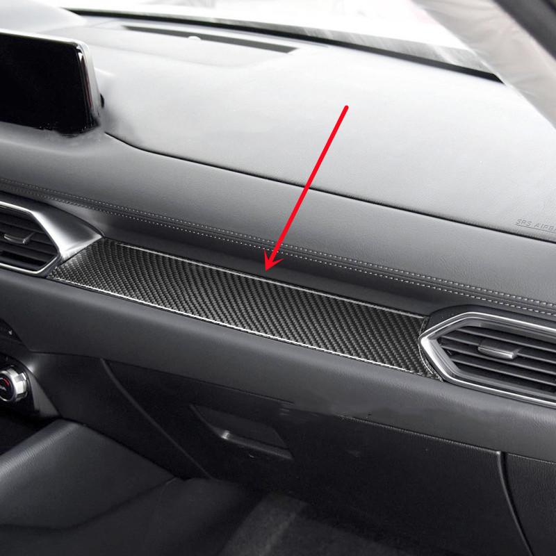 Приборная панель автомобиля, панель центральной консоли, декоративная накладка, полоски, наклейки из углеродного волокна для Mazda CX-5 17, салон автомобиля