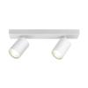 BETA-W1 Alu GU10 2x35W White 2-spot Ceiling Light