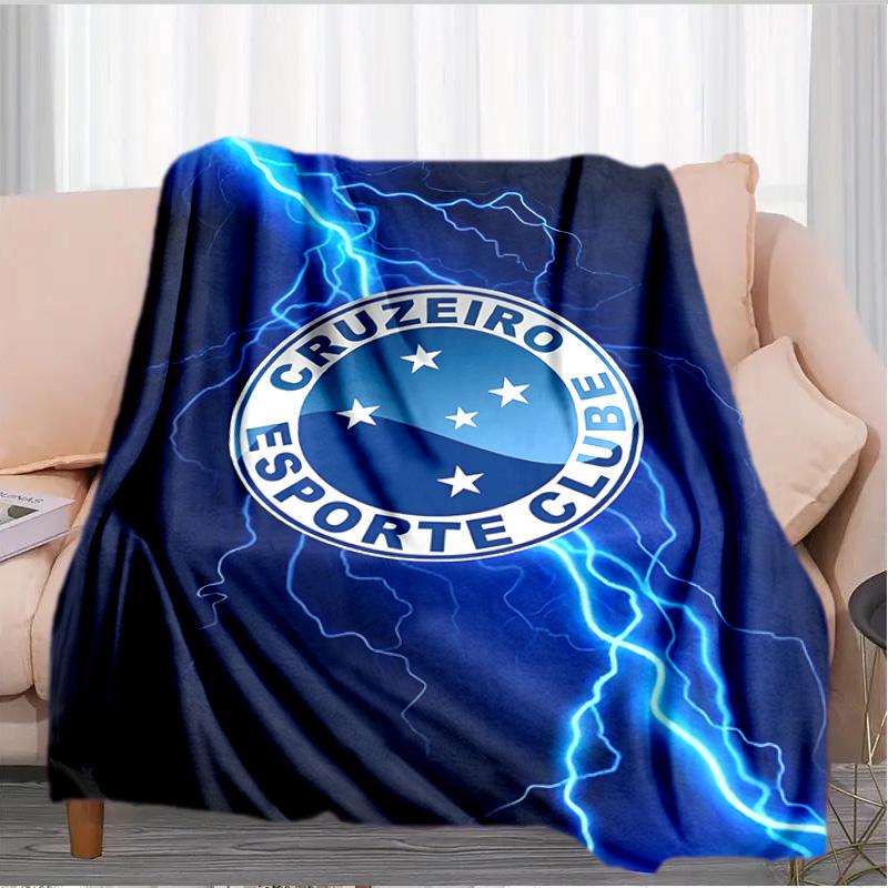 Cru-zeiro Esporte Club Crest Printed Throws Blanket Soft Flannel Blankets for Couch Bed Gifts for Men Women Picnic blanket Christmas gifts