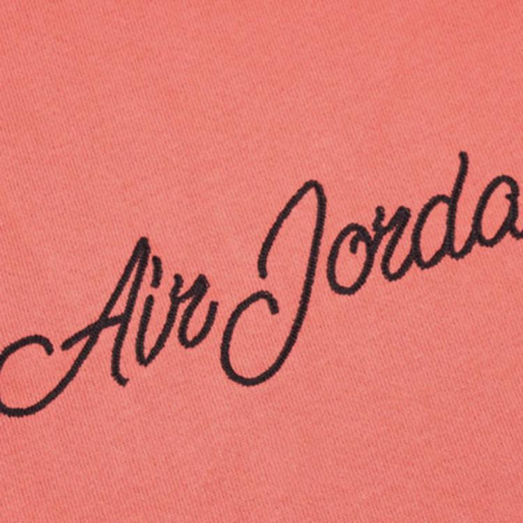 Jordan Спортивная футболка с коротким рукавом Cursive Logo, мужские топы, красная CD5607-605