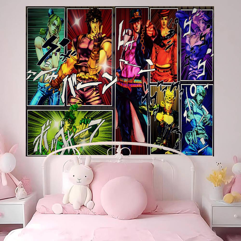 Классический Аниме JJojo BBizarre AAdventure DIY Настенный Гобелен для Гостиной Дома Комнаты в Общежитии Декор Настенное Искусство Декор