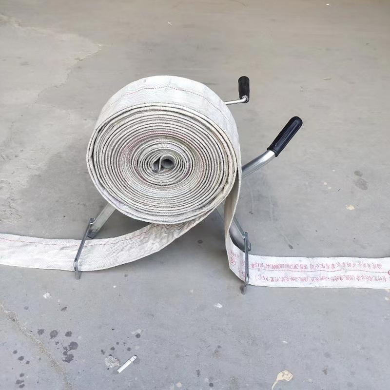Portable Fire Water Pipe Storage Device All Metal Hose Reel Tool Foldable Manual Pipe Winding Device Farmland Irrigation Tool