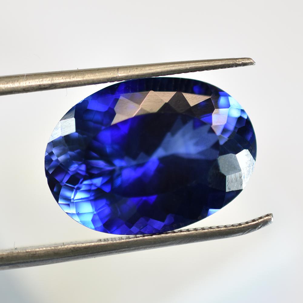 Natural Blue Sapphire Loose Gemstone 15.10 ct Oval Shape September Birthstone for Gem Collections