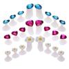 8Pcs Flower Round Heart Silicone Toe Separators Divider Spacers Nail Art Tool