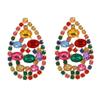 Teardrop Rhinestone Diamond Earrings for Women - Elegant Party Accessories