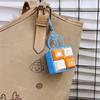 Keys Button Fidget Keychain Cartoon Four-square Keychain Relaxing Finger Keyboard Caps