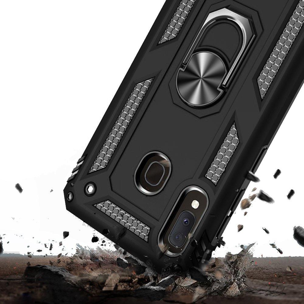 Armored case for Samsung Galaxy A20E, Nox Case Ring, black