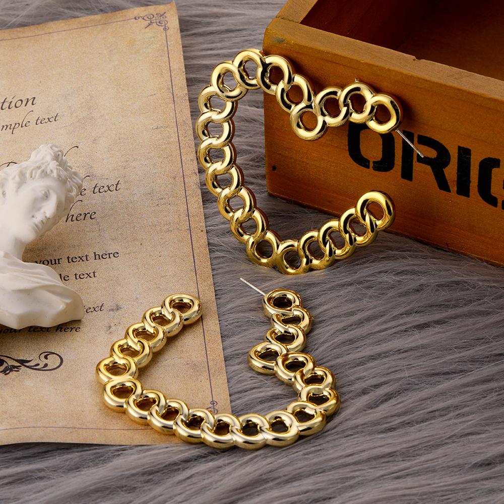 Серьги-цепочки в стиле панк, женские модные трендовые персонализированные ювелирные серьги, вечерние подарочные аксессуары