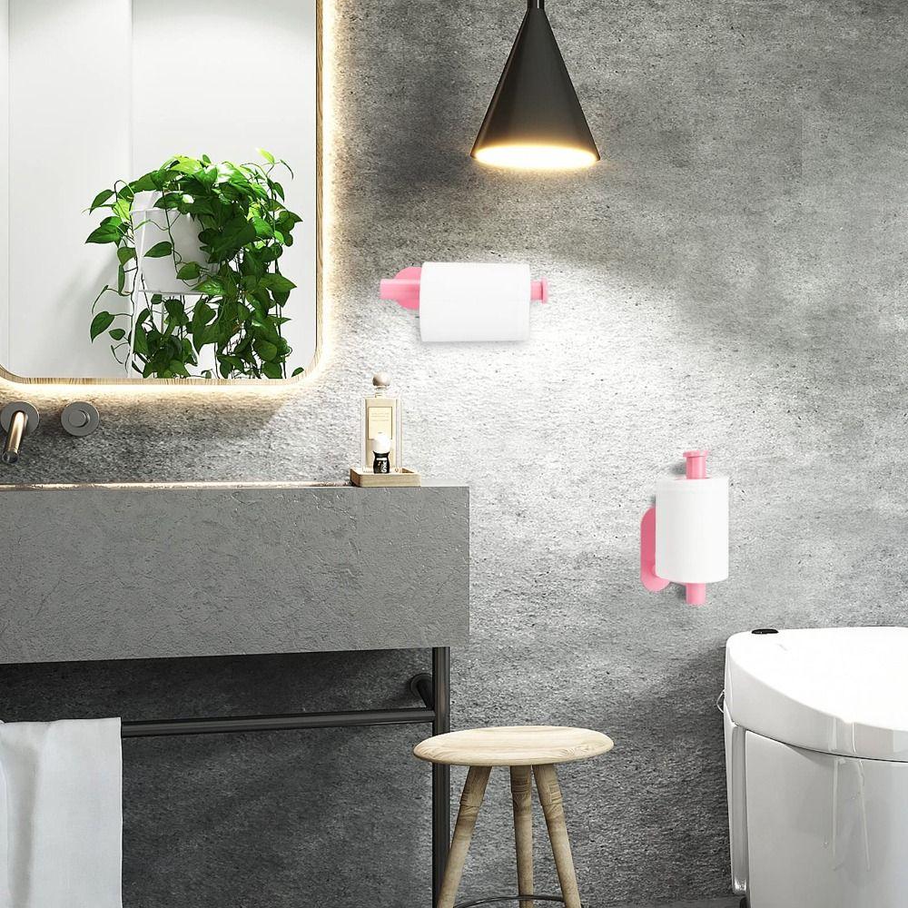 Розовый держатель для бумаги Диспенсер для салфеток из нержавеющей стали Держатель для рулона туалетной бумаги Офис, ванная комната