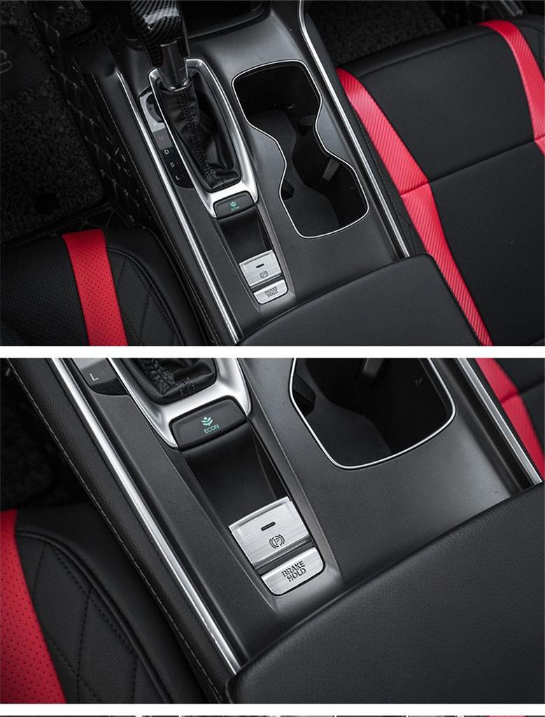 2 шт. Алюминиевая накладка на кнопку P Gear BRAKE HOLD для Honda Accord 2018-2019 Красный