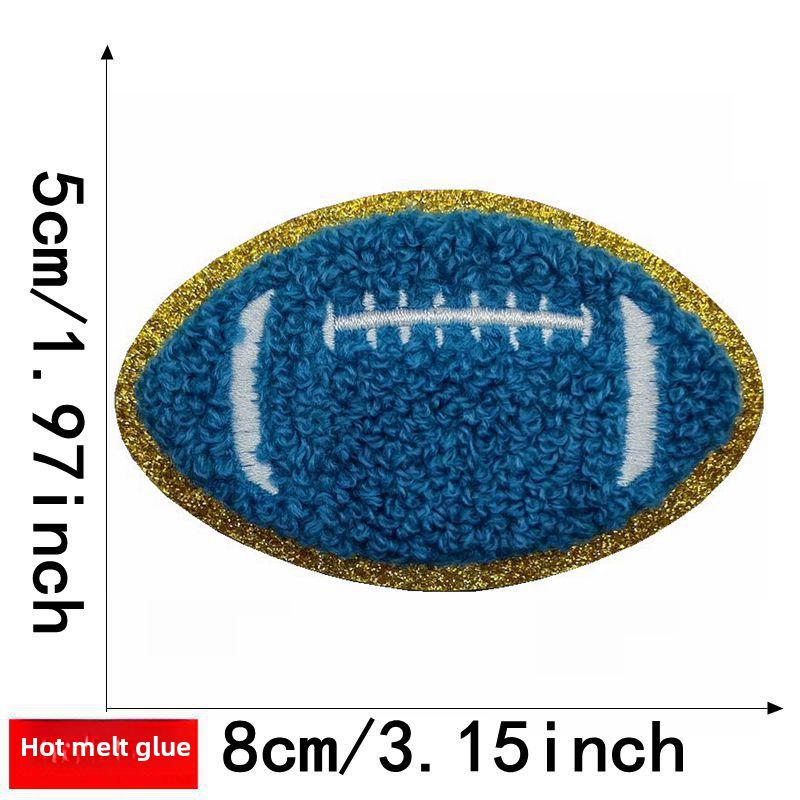 Вышитая нашивка из синели Jianxing Sports для футбола, баскетбола, регби и бейсбола