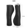Bicycle Handlebar Grips TPR Rubber Comfy City Mountain Bike Scooter MTB Soft Cycling Handle Bar Cover End Non-slip Aluminum Lock