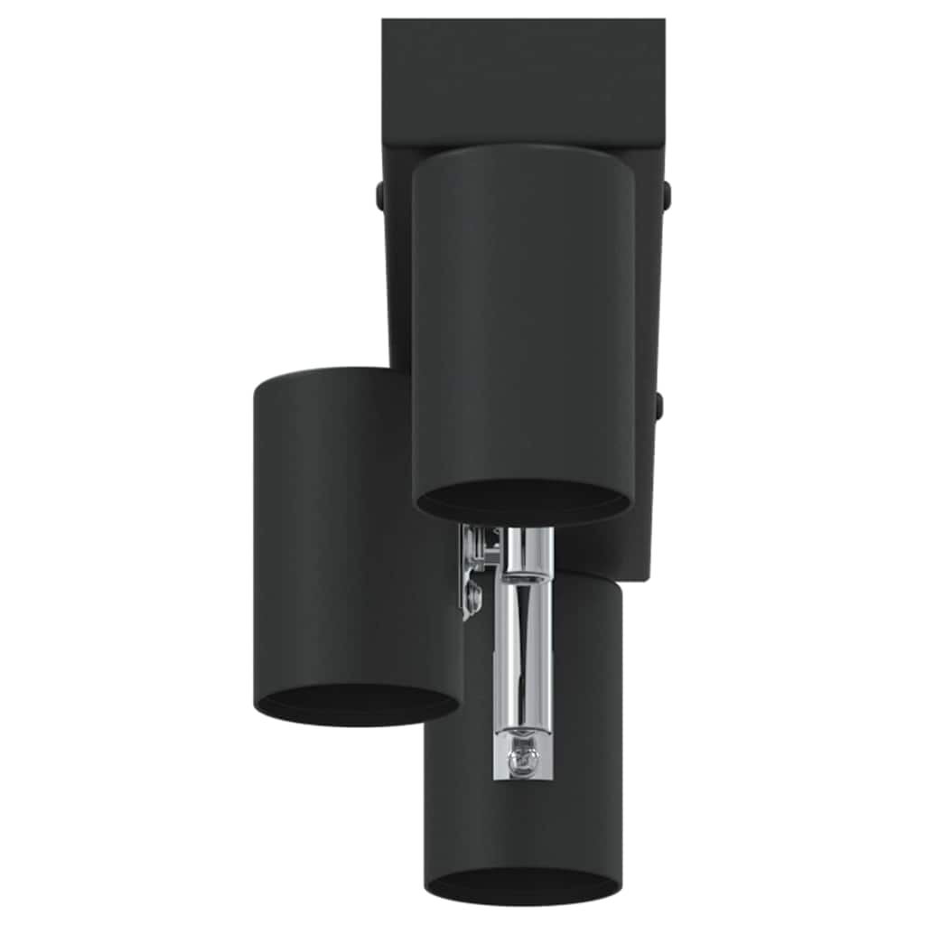 Black Ceiling Spotlight with Adjustable Spotlights 38 x 6.5 x 11.5 cm Metal