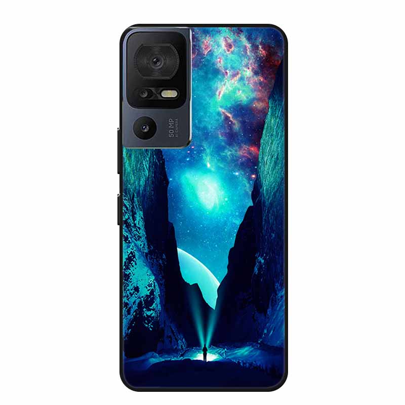Чехол для телефона TCL 40 SE 40SE Coque Черный Силиконовый Мягкий Задний Чехол-Крышка Для TCL 40 SE Чехол Funda Для TCL40SE Capa 6.75" Оболочка
