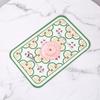 Scandinavian Countryside Placemats - Heatproof Waterproof Table Decor, Luxury Square Floral Print Coasters for Dining & Kitchen