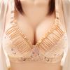 Large Size Thin Wireless Bra Anti Sagging Side Receiving Breathable Comfortable Ladies Bra