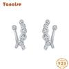 Tancise 925 Sterling Silver Zircon Earrings Drop Earrings For Women Wedding Party Gifts