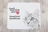 American Shorthair – Mouse pad with print, personalized cat pad | Art-Dog