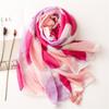 Шаль Универсальный шелковый шарф Весна и осень Тонкий розовый персиковый шарф с сердечками Длинный пляжный шарф Солнцезащитная шаль для пустыни