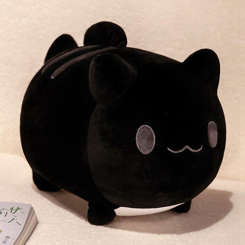 Плюшевая игрушка-подушка в виде кошки из супермягкого короткого плюша для детей и взрослых