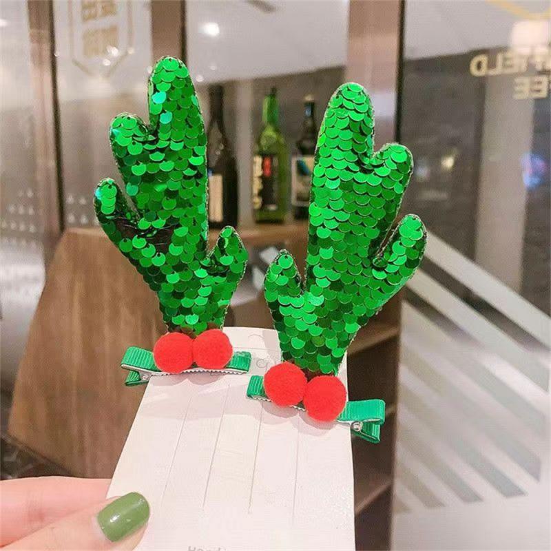 Мультяшный рождественский головной убор милый оленьи уши рога шпильки заколки Санта-Клаус снеговик повязка на голову веревка для волос детский головной убор