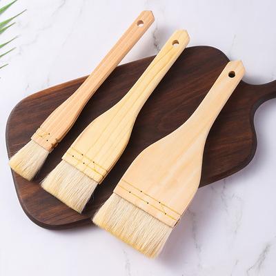 Деревянные кисти для масла для готовки, кухонная щетка, щетка для масла для барбекю, многофункциональные кисти с длинной ручкой для поливки тортов, мясных десертов