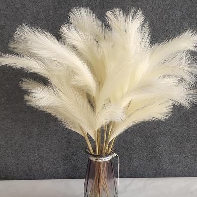 10 шт./лот, искусственная пампасная трава, искусственные камыши, шелковые пушистые букеты из пампасов, цветочная композиция, искусственные растения для домашней комнаты, свадебный декор (60см / 23.6in)
